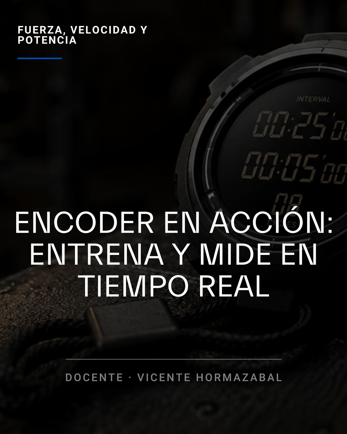 Encoder en acción: entrena y mide en tiempo real